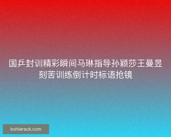 国乒封训精彩瞬间马琳指导孙颖莎王曼昱刻苦训练倒计时标语抢镜